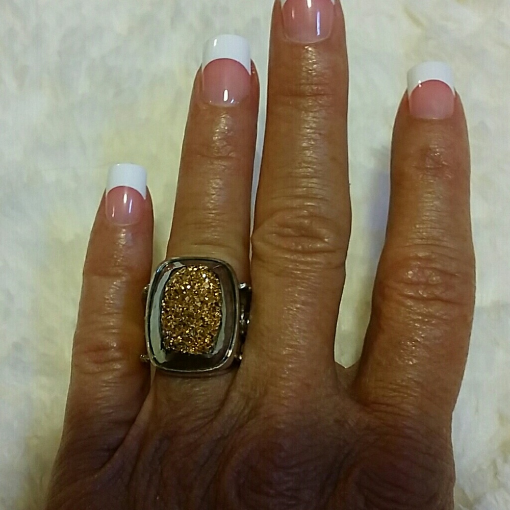 Estate Genuine Druzy Ring